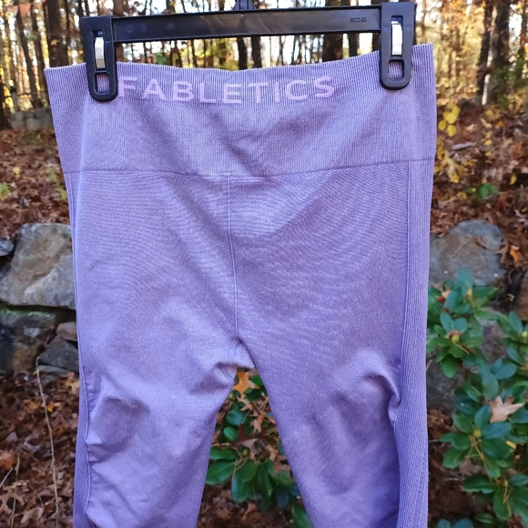 Fabletics nwt lilac mesh detail leggings - Picture 1 of 8